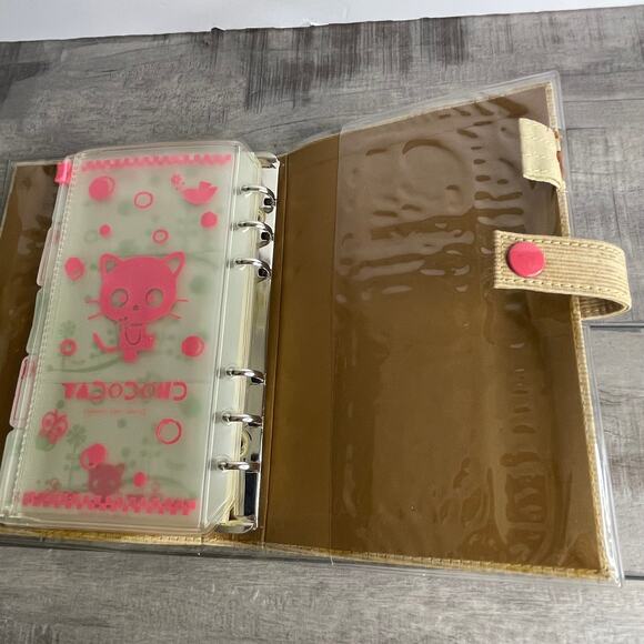 NOS Vintage SANRIO CHOCOCAT 1996 Undated Planner Tan Pink Address Book Organizer - Picture 13 of 14